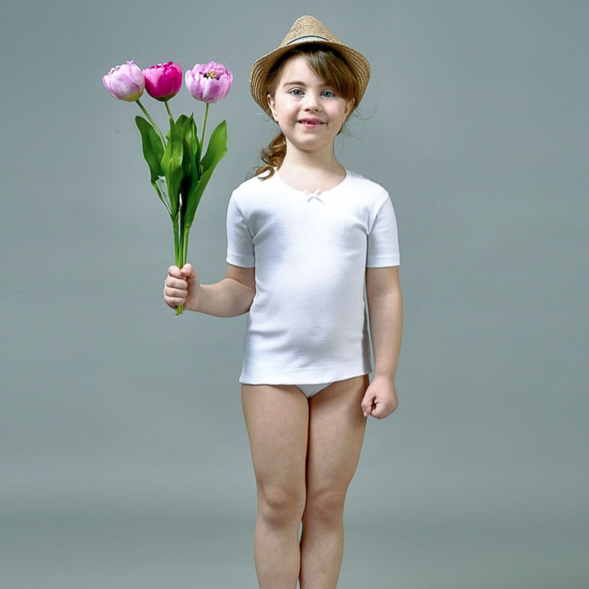 T-shirt bimba in puro cotone Bimbissimi