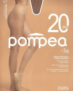Pompea Confezione Da 6 Pezzi Collant Velato 20 Den Ultra Resistente