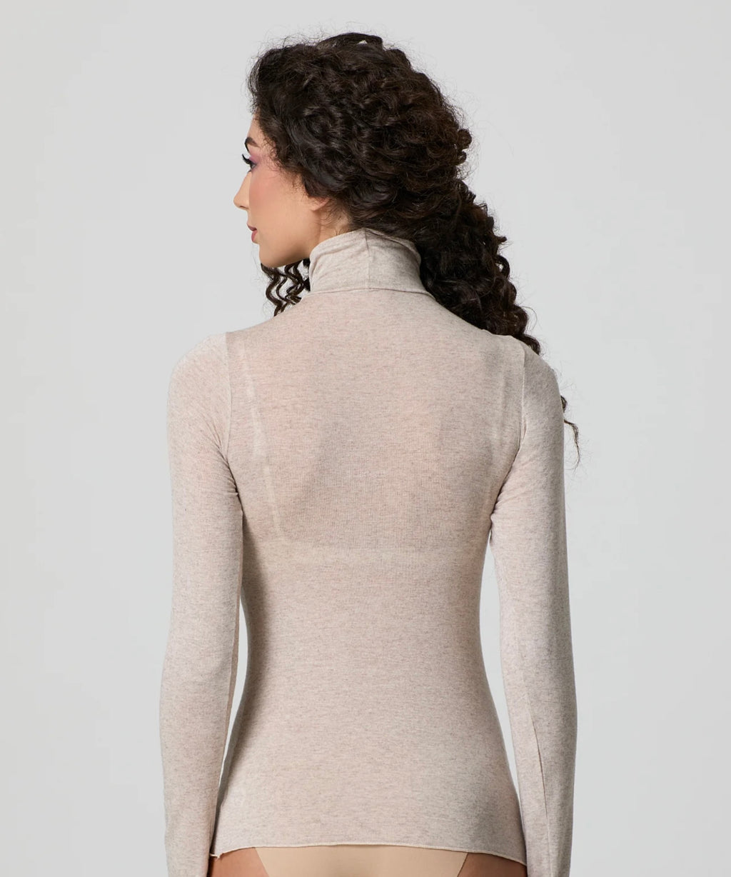 Dolcevita a manica lunga in Cashmere