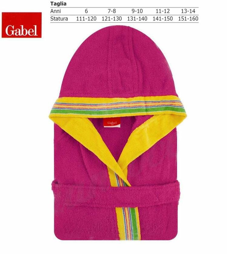 Accappatoio da bambini con cappuccio Junior Gabel PONGO