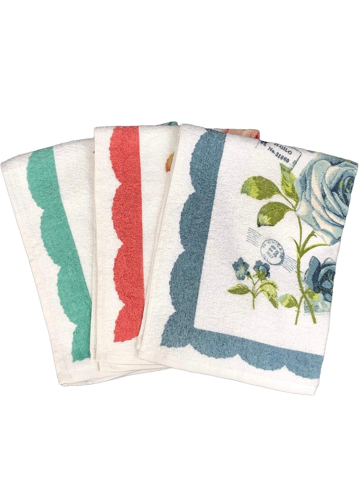 Set da 3 Strofinacci Preziosa Macedonia 100% cotone