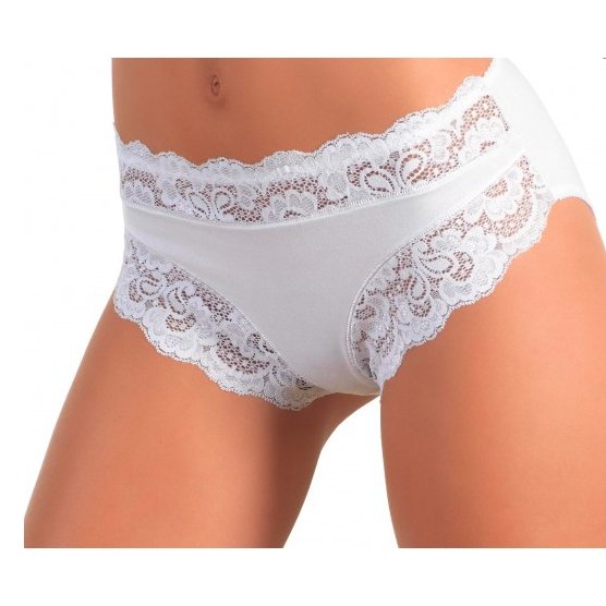 Confezione Da 3 Slip Donna In Pizzo Jadea Cotone Modal Motivo Floreale 742