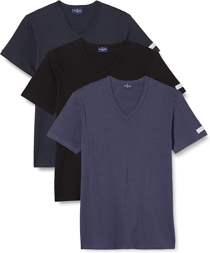3 T-shirt NAVIGARE a V