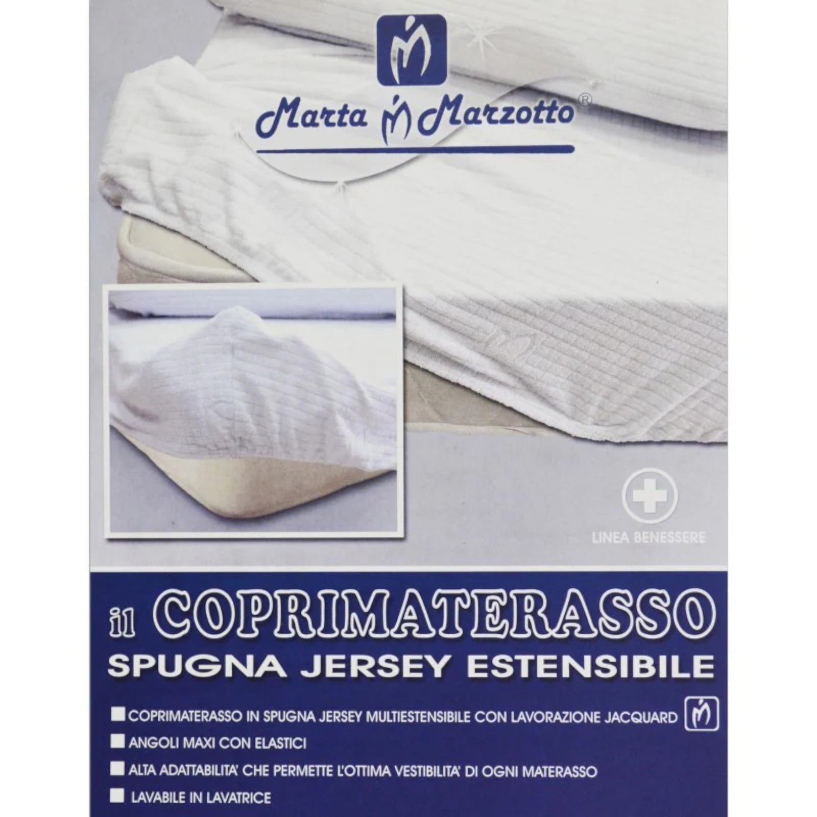 COPRIMATERASSO IN SPUGNA JERSEY MARTA MARZOTTO