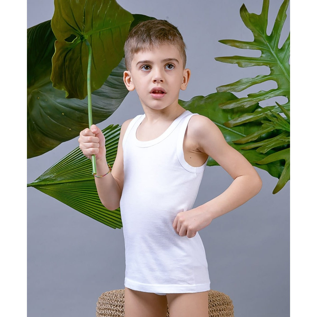 Set 3 Canottiere in puro cotone bambino Bimbissimi