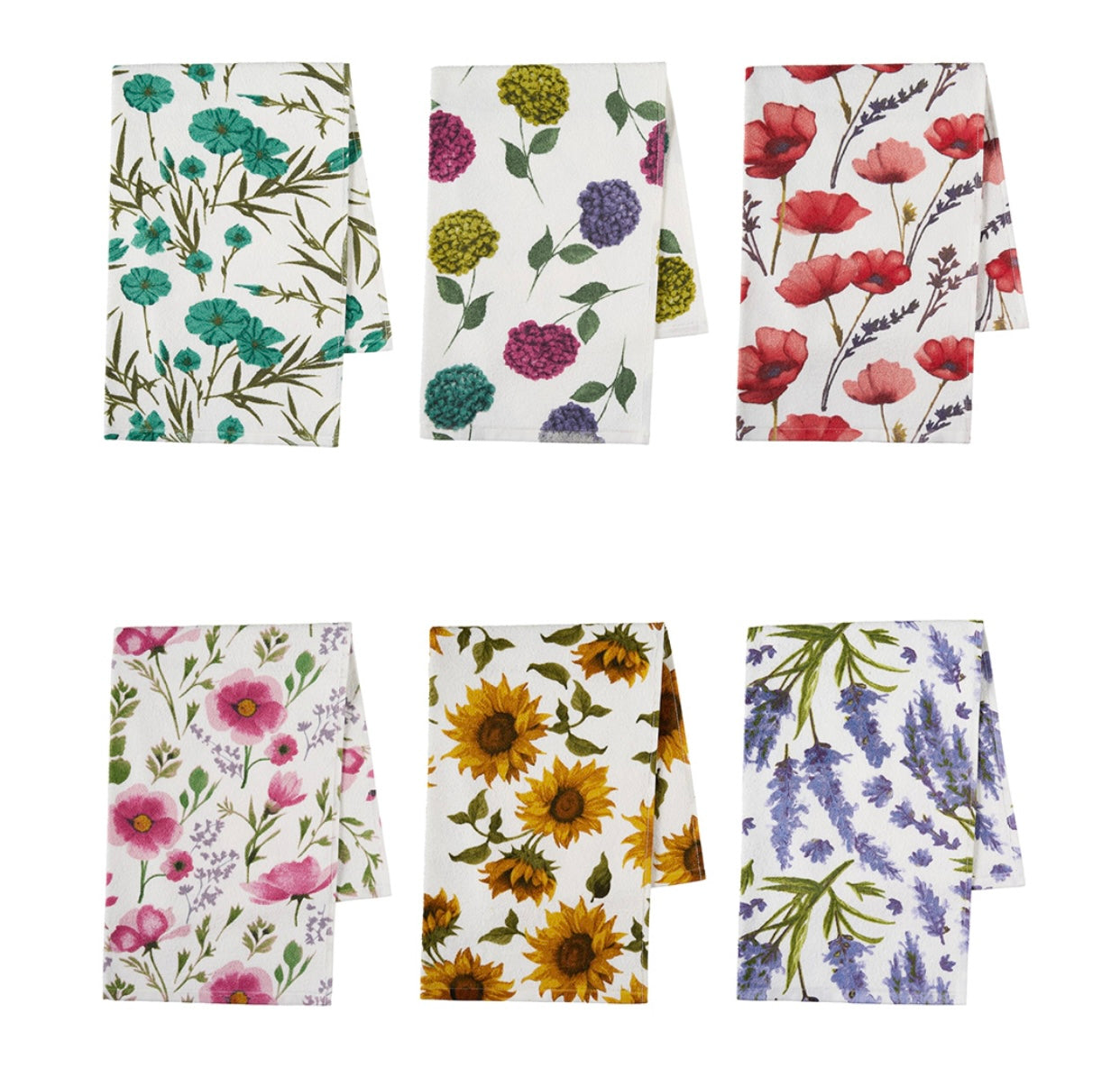 Set di 6 Strofinacci Vingi in 100% cotone