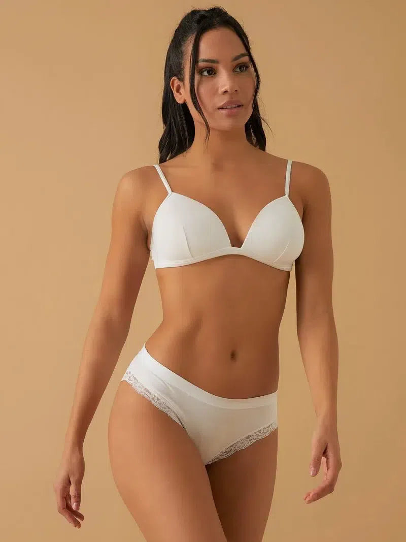 Confezione Da 3 Slip Donna In Pizzo Jadea Motivo Floreale 518