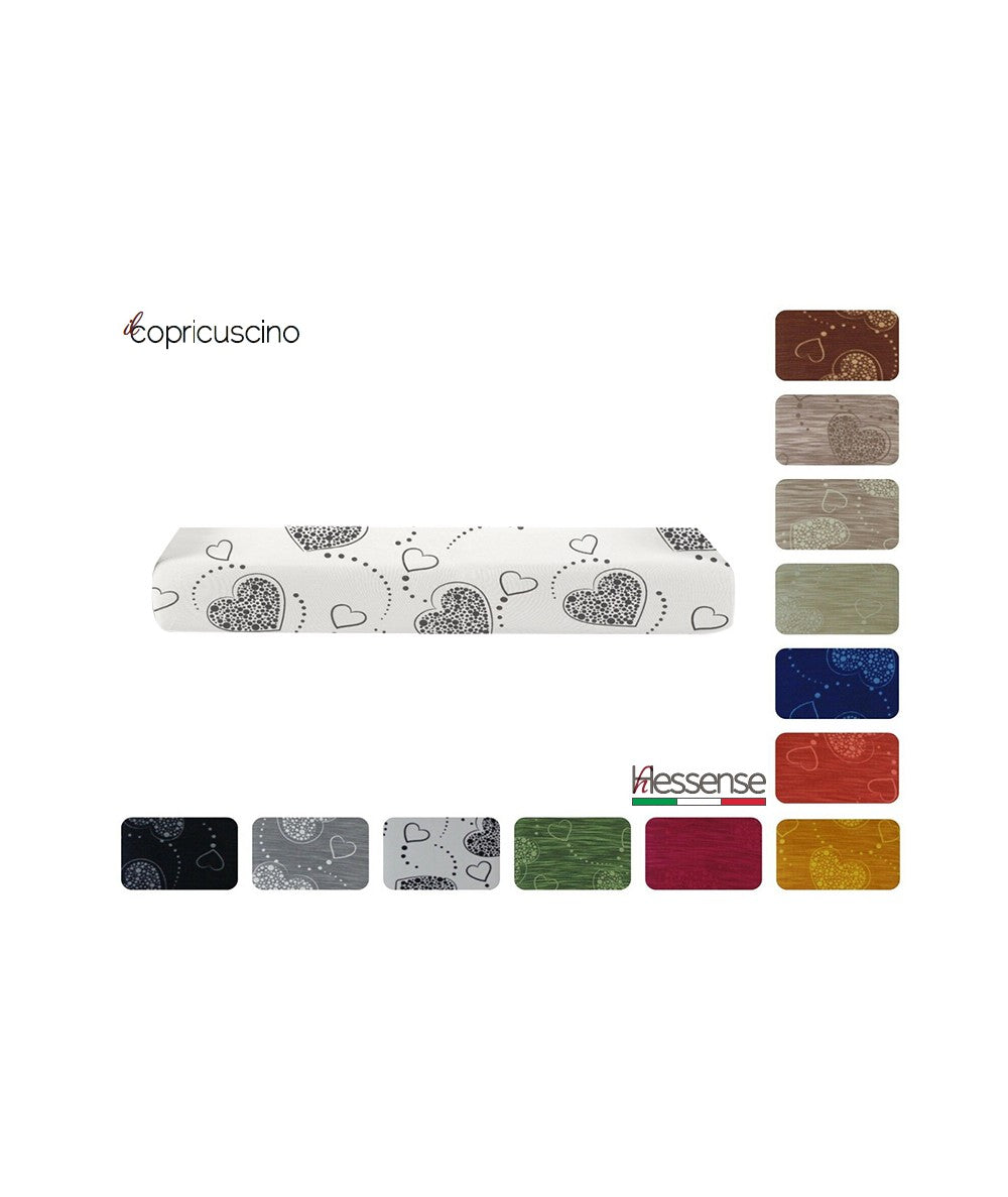 Copricuscino intero 3 posti Brio Hessense Cuori